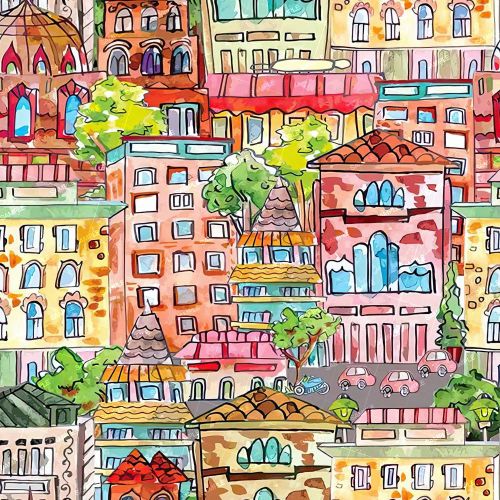 Watercolor City