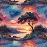 Watercolor-Sunset-47