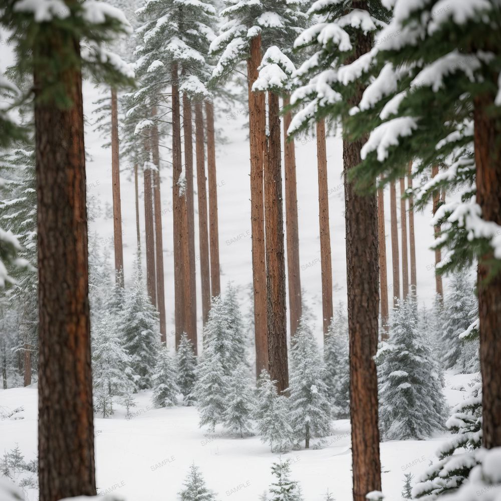 Winter Pine Forest